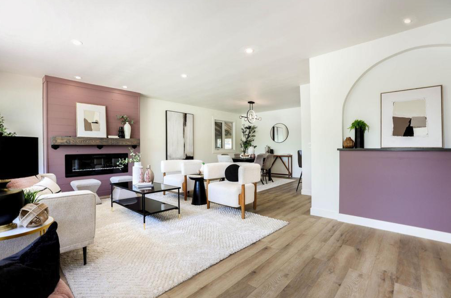 Interior of a bright, well-kept rental home